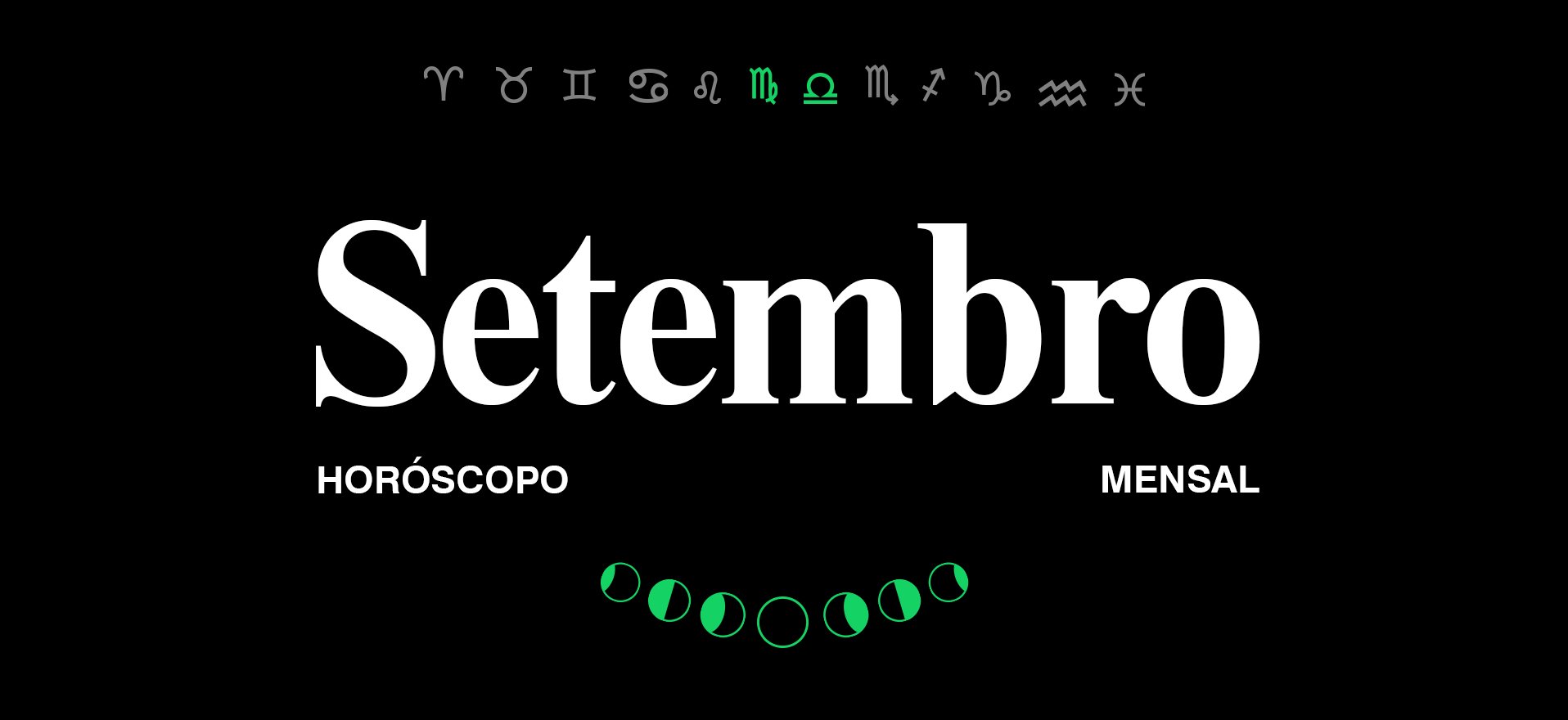 HORÓSCOPO DE SETEMBRO 2025