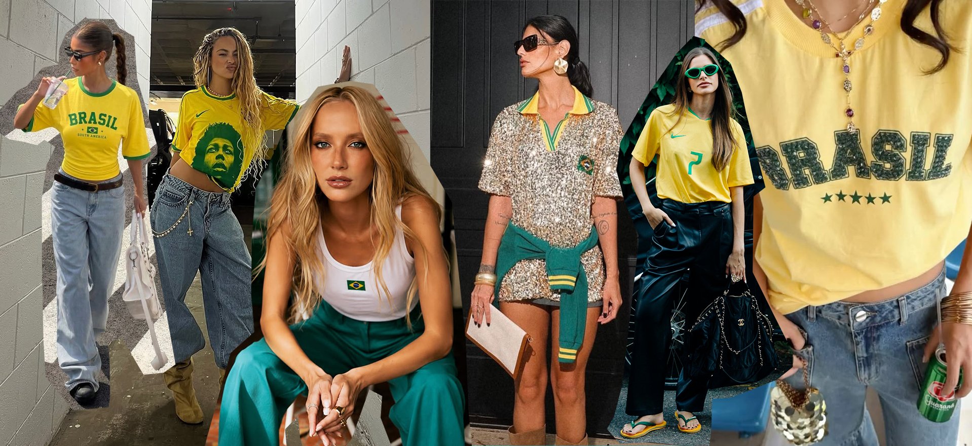 7 INSPIRAÇÕES DE LOOKS PARA ASSISTIR AOS JOGOS DO BRASIL