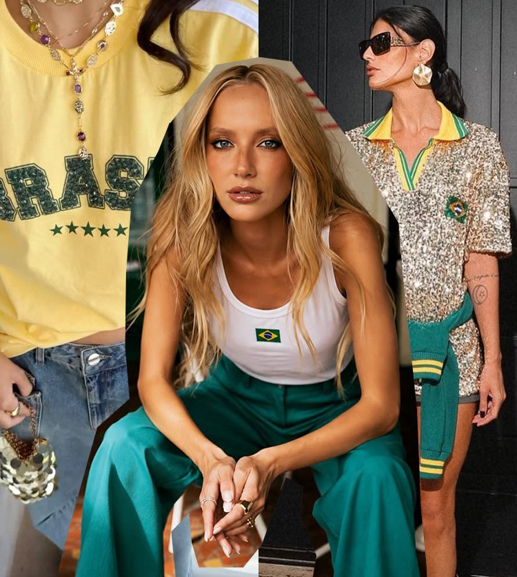 7 INSPIRAÇÕES DE LOOKS PARA ASSISTIR AOS JOGOS DO BRASIL