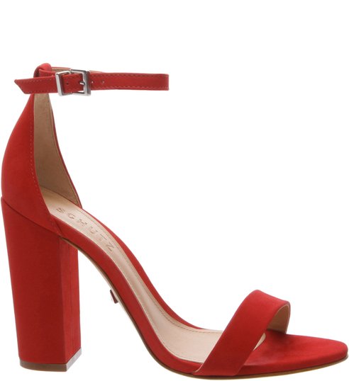 Sandália Gisele Salto Bloco Red Sandália Gisele Salto Bloco Red