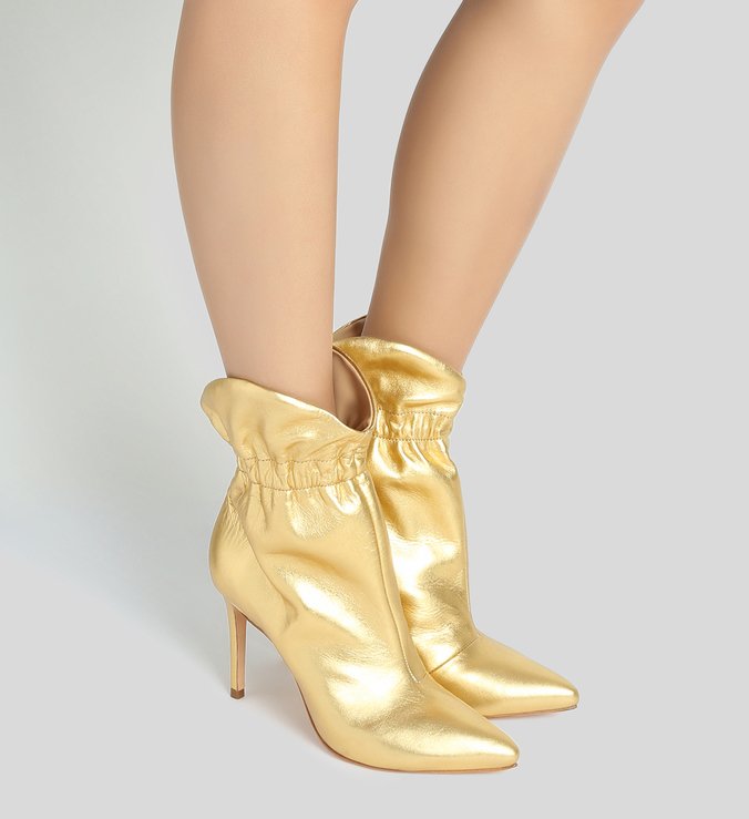 Bota Salto Fino Golden Bota Salto Fino Golden
