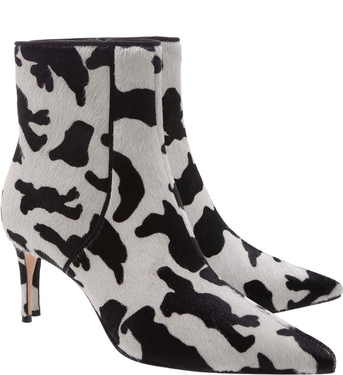 Bota Salto Cow Print P&B Bota Salto Cow Print P&B