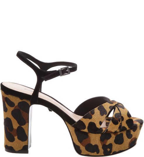 Sandália Bold Block Heel Medium Animal Print Sandália Bold Block Heel Medium Animal Print