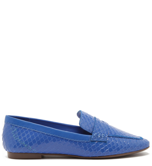 MOCASSIM BRIGHT SNAKE POP BLUE MOCASSIM BRIGHT SNAKE POP BLUE