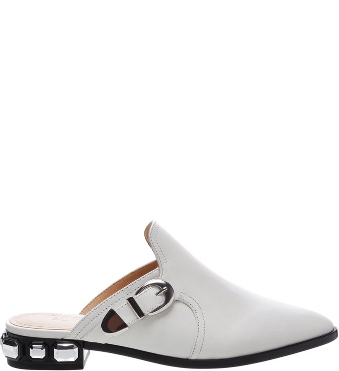 Bota Mule New Western Studs White Bota Mule New Western Studs White