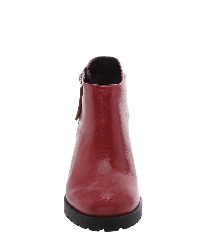 Short Ankle Boot Red Brown Short Ankle Boot Red Brown