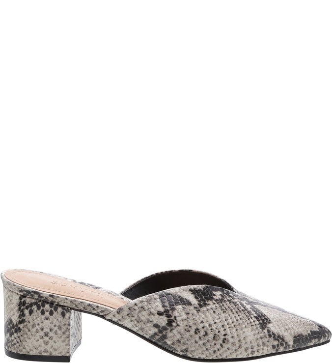 Mule Block Heel Cava Python Mule Block Heel Cava Python