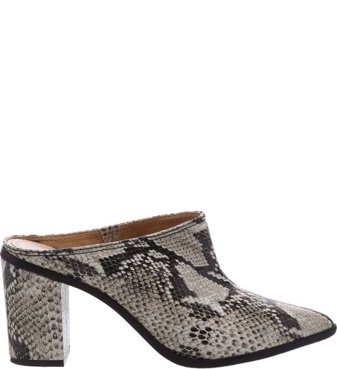 Mule Block Heel Python Mule Block Heel Python