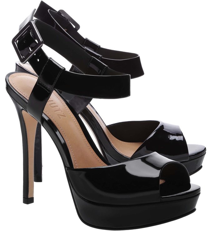 Sandália Super High Verniz Black Sandália Super High Verniz Black