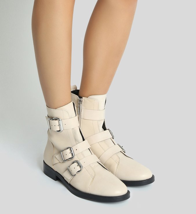 Coturno Buckle Straps White Coturno Buckle Straps White