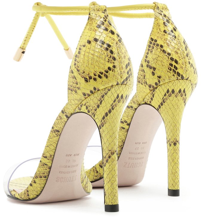 Sandália Jocy Vinil Python Neon Sandália Jocy Vinil Python Neon