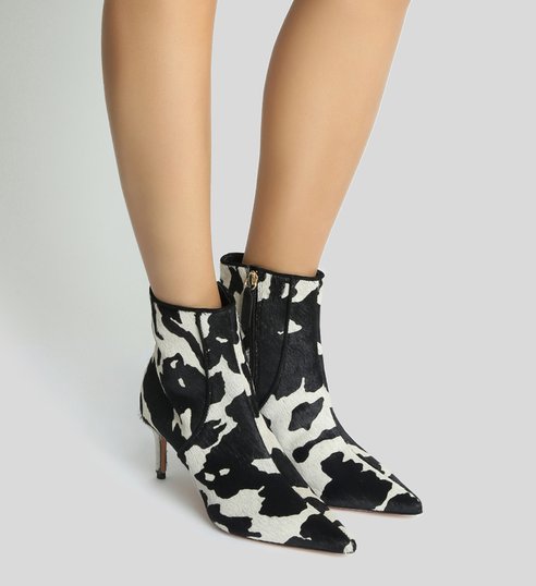 Bota Salto Cow Print P&B Bota Salto Cow Print P&B