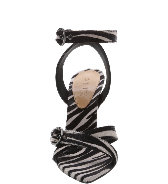 Sandália Stiletto Zebra Print Sandália Stiletto Zebra Print