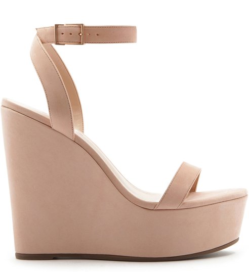 Sandália Anabela Minimal Rose Sandália Anabela Minimal Rose