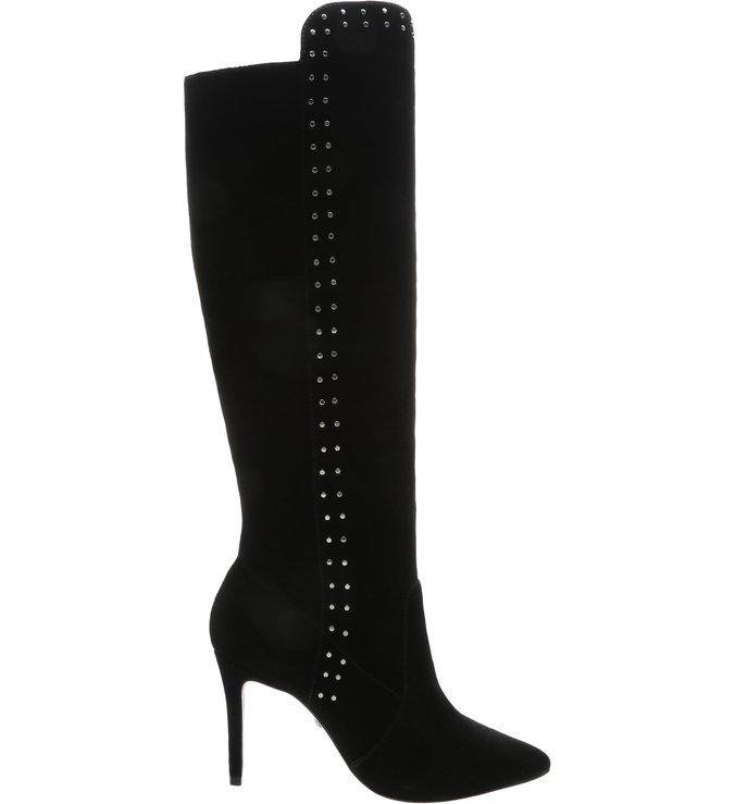 Knee-High Boot Slouchy Studs Black Knee-High Boot Slouchy Studs Black