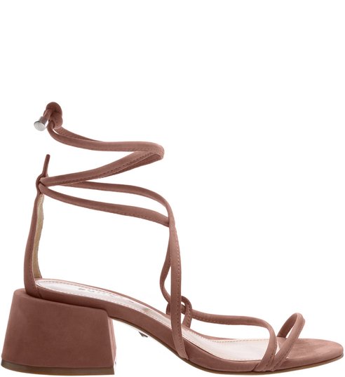Sandália Chunky Heel Nobuck Peach Sandália Chunky Heel Nobuck Peach