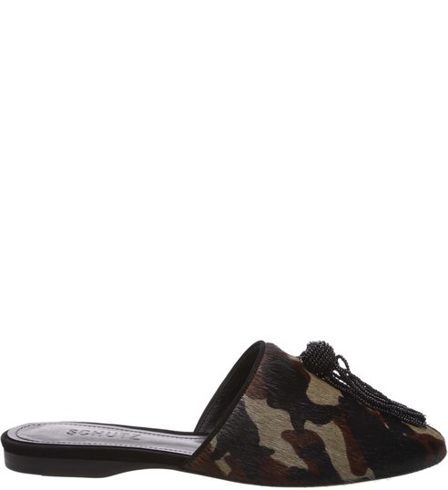 Flat Mule Camouflage Tassel Flat Mule Camouflage Tassel