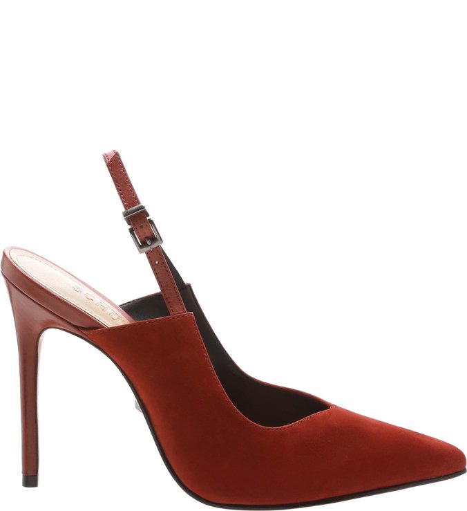 Scarpin Slingback Nobuck Red Scarpin Slingback Nobuck Red