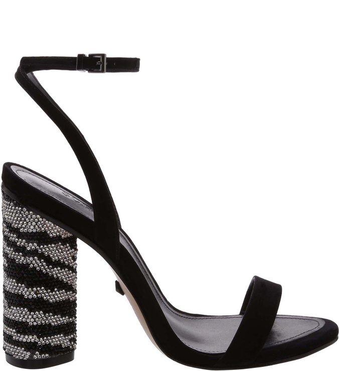 Sandália Block Heel Crystal Print Sandália Block Heel Crystal Print