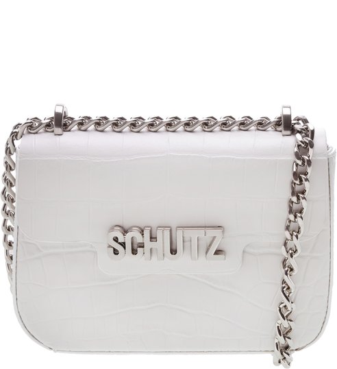 CROSSBODY SCHUTZ ICON CROCO WHITE CROSSBODY SCHUTZ ICON CROCO WHITE