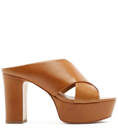 Sandália Clog Bold Caramel Sandália Clog Bold Caramel