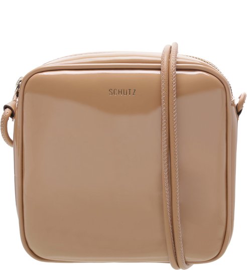 Crossbody Kate Square Verniz Nude Crossbody Kate Square Verniz Nude