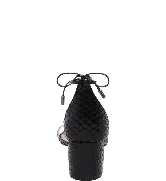Sandália Block Heel Vinil Black Sandália Block Heel Vinil Black