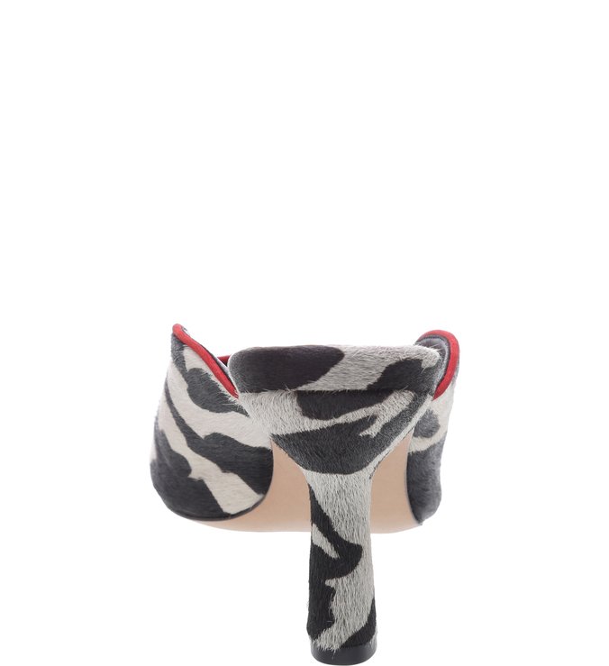 Open Mule Cow Nobuck Black Open Mule Cow Nobuck Black