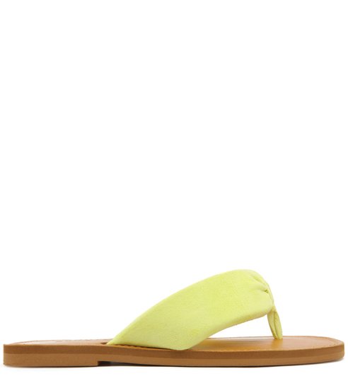 FLAT SLIDE FLIP-FLOP ANA SUEDE NEON FLAT SLIDE FLIP-FLOP ANA SUEDE NEON