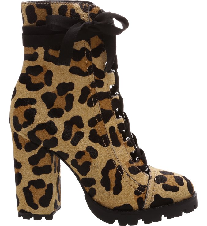 Combat Boot Lace Up Animal Print Combat Boot Lace Up Animal Print