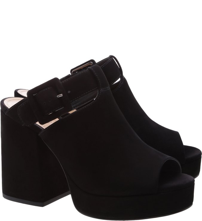 Sandália Clog Nobuck Black Sandália Clog Nobuck Black