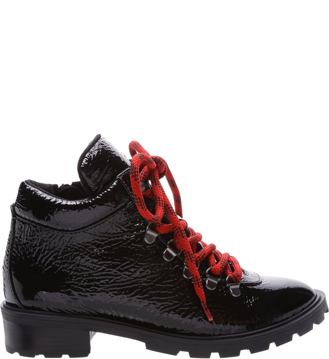 Short Boot Sola Tratorada Black Verniz Short Boot Sola Tratorada Black Verniz