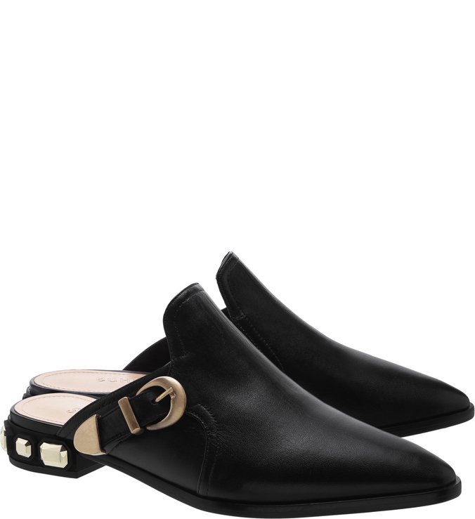 Bota Mule New Western Studs Black Bota Mule New Western Studs Black