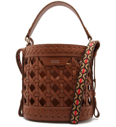 BUCKET BAG MINI TRAMA WOOD BUCKET BAG MINI TRAMA WOOD
