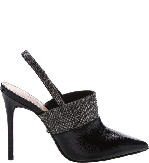 Mule Slingback Verniz Black Mule Slingback Verniz Black