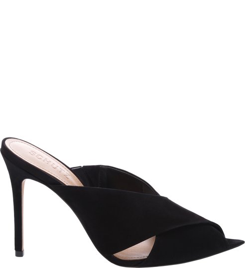 Mule High Straps Nobuck Black Mule High Straps Nobuck Black