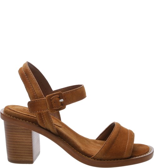Sandália Block Heel Basic Nobuck Neutral Sandália Block Heel Basic Nobuck Neutral
