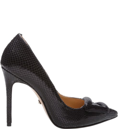 Scarpin Bright Snake Buckle Black Scarpin Bright Snake Buckle Black