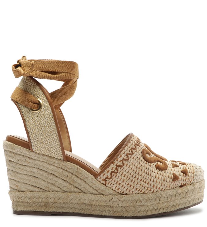 Sapato Espadrille  Ráfia Cru Marrom