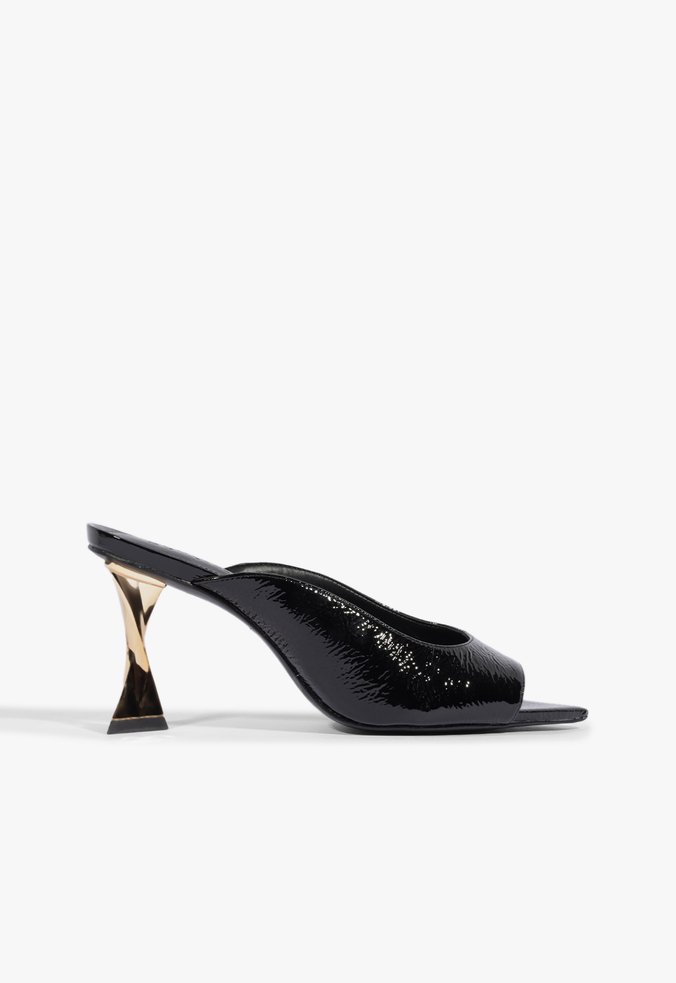Tamanco Fierce Couro Preto