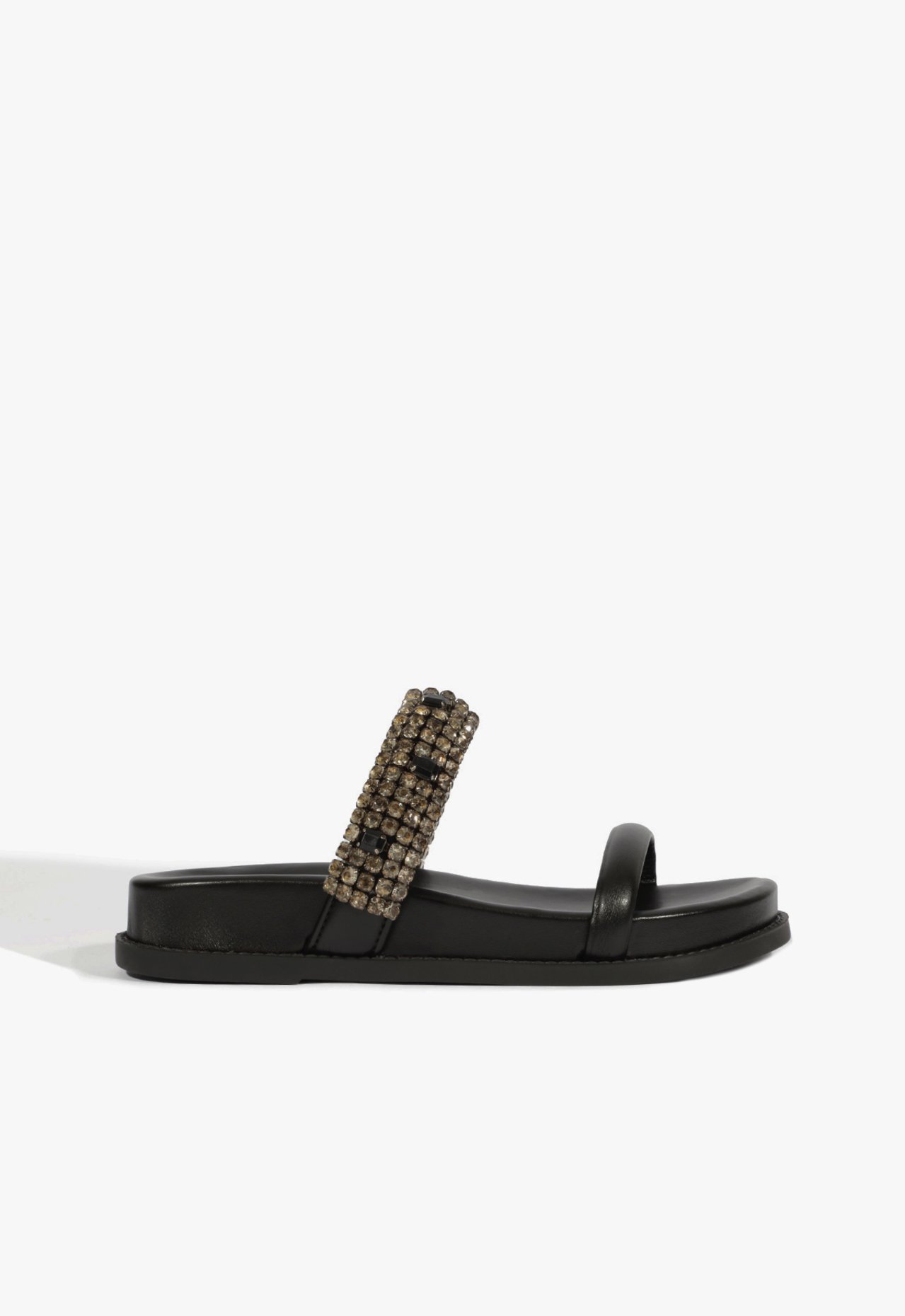 Rasteira Papete Schutz Couro Preta | Schutz