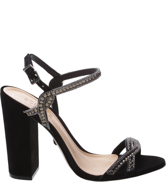 Sandália Block Heel Glam Black