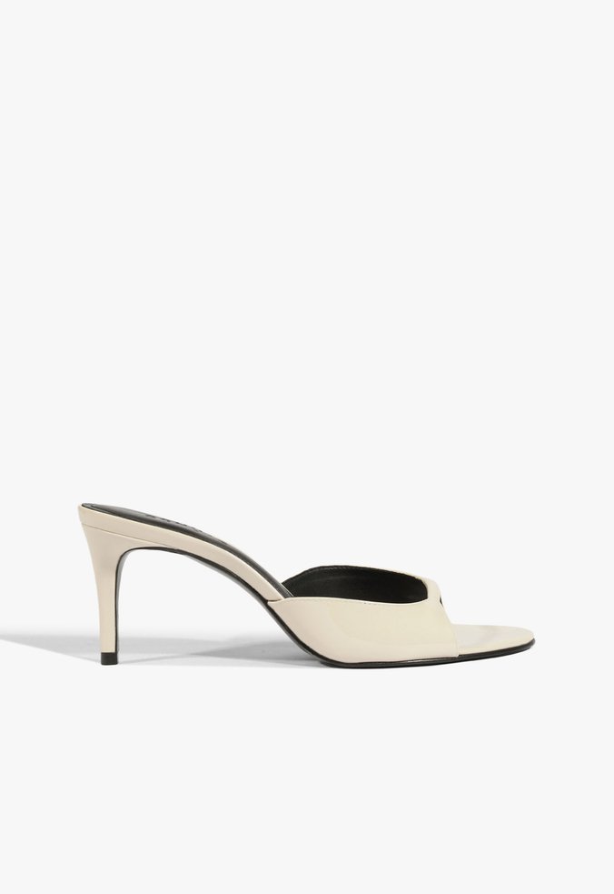 Tamanco Mule Arlette Couro Branco