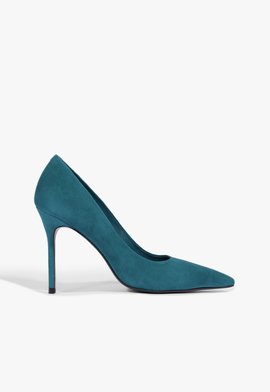 Scarpin Casual Cool Camurça Azul