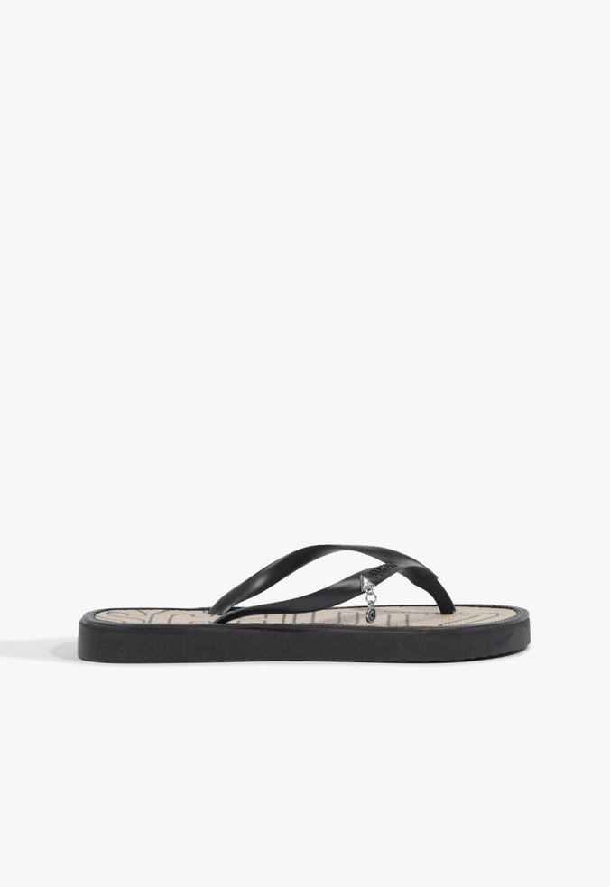 Chinelo Couro Black