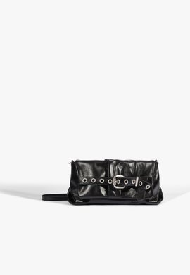 Bolsa Clutch Kelsey Pequena Couro Preta