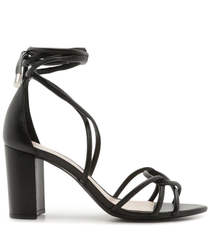 Sandália Strings Lace-up Black Sandália Strings Lace-up Black