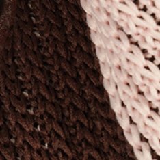 Bolsa Maxi Clutch Avril Tricô Marrom 