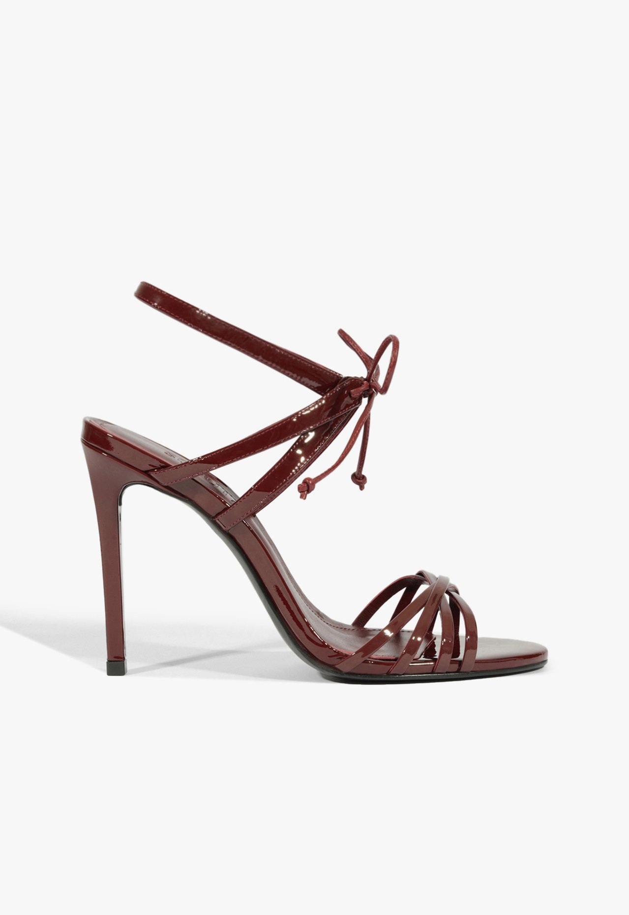 Sandália Verniz Salto Alto Fino Vermelha | Schutz