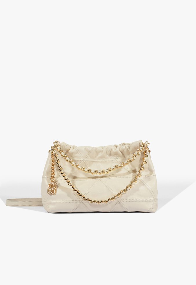 Bolsa Tiracolo Couro Correntes Branca